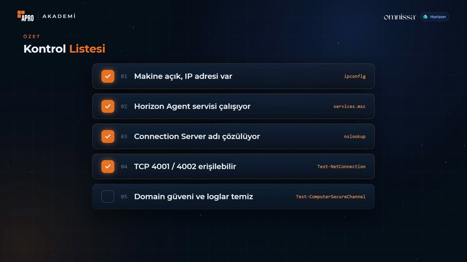 Animasyonlu sorun giderme eğitimi karesi